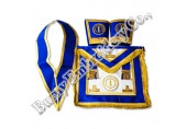 Masonic Regalia Hands Embroidery Bullion Wire Aprons Cuffs Collar Set